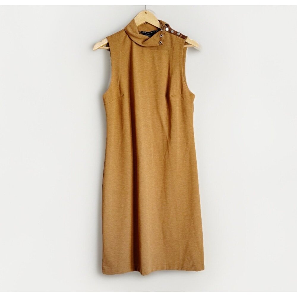 Ralph Lauren Sport Women’s Tan Sleeveless Dress Large Minimalist Quiet Luxury